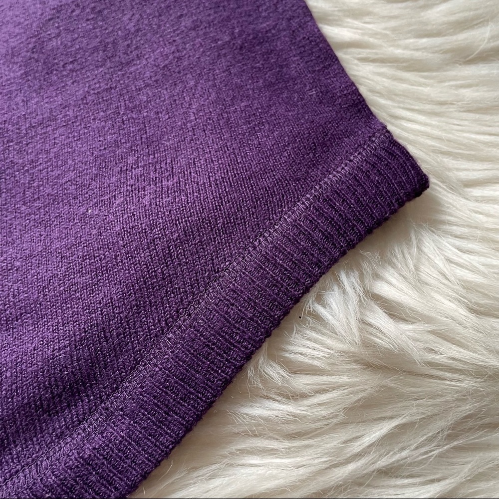 Sweet Romeo Purple Raglan Sweater - Picture 5 of 6